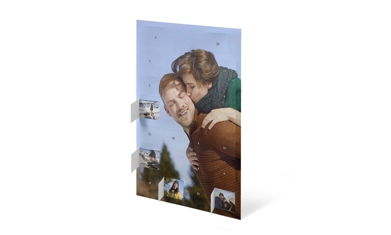 Kreativer Fotokalender mit liebevollen Erinnerungen und persönlichen Bildern
